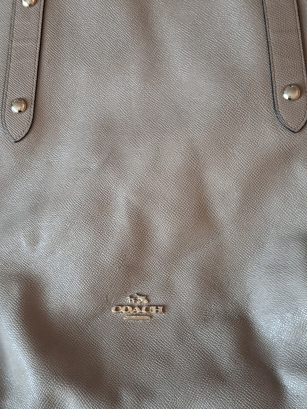 Coach Reversible Large Market Tote Brown Sude / Crossgrain Leather - Picture 2 of 9